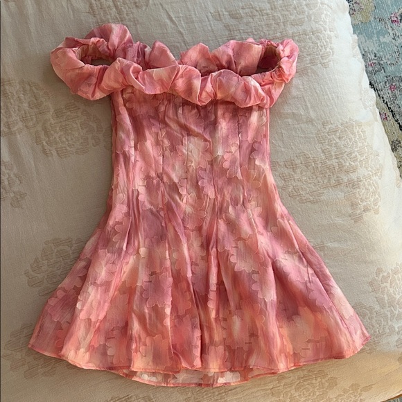 Hello Molly Pink Ruffle Dress - Picture 1 of 3